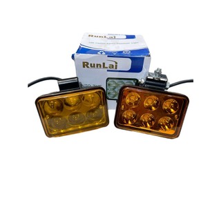 Đèn led Runlai 6 bóng, đèn led trợ sáng dùng cho ô tô, xe máy