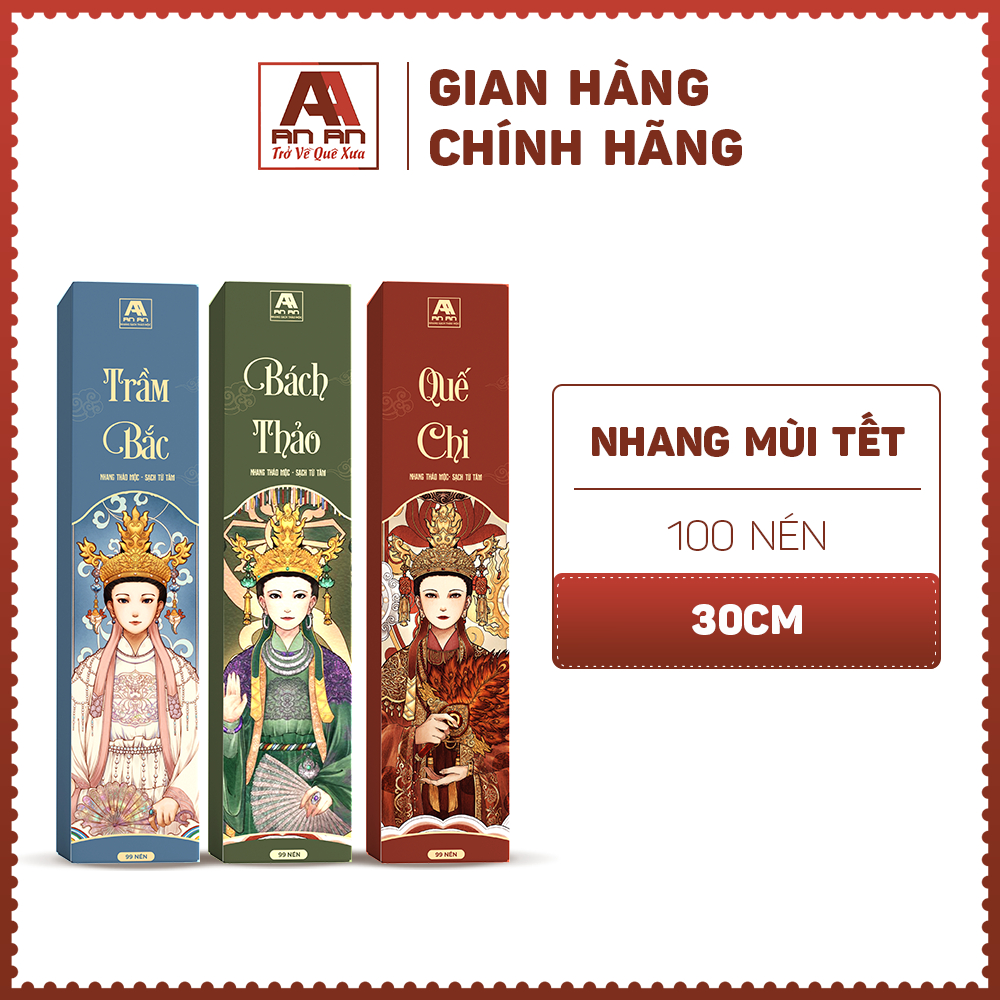 Ảnh Nhang mùi tết Bách Thảo, Trầm Bắc, Quế Chi ít khói không hóa chất chiết xuất hoàn toàn từ thiên nhiên 2