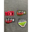 patch vải ủi nhiệt thêu hình thời trang bộ icon siêu hot