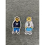 patch vải ủi nhiệt thêu hình thời trang gấu nhỏ
