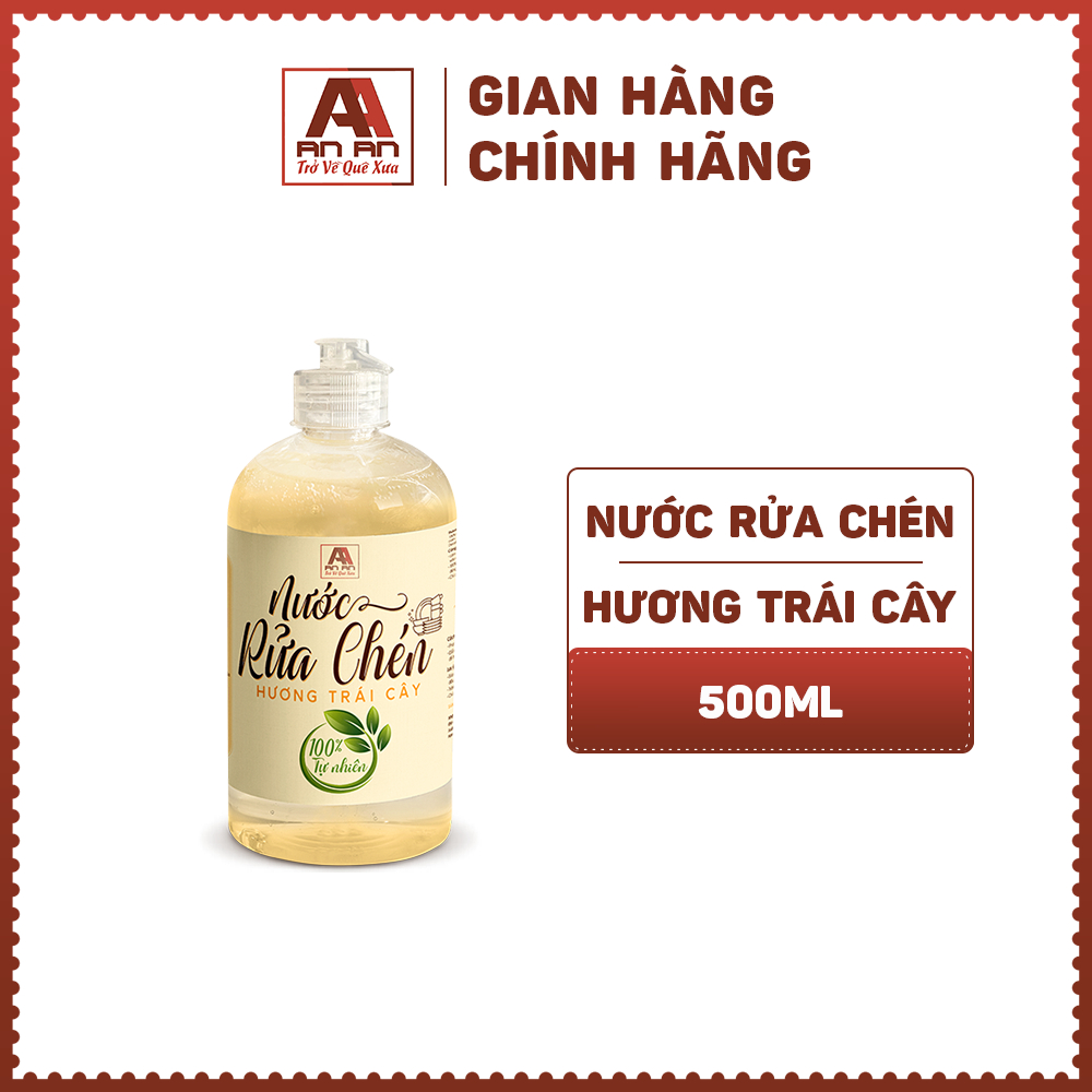 Ảnh Nước rửa chén bát hữu cơ An An, dầu rửa bát bồ hòn không chất tẩy rửa an toàn cho da tay thân thiện với môi trường 2