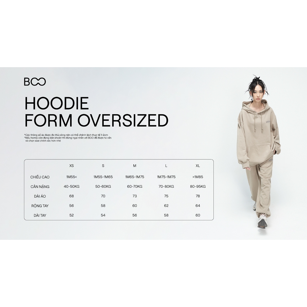 Áo Nỉ Mũ BOO Unisex Dáng Regular Kidult Mickey BZL