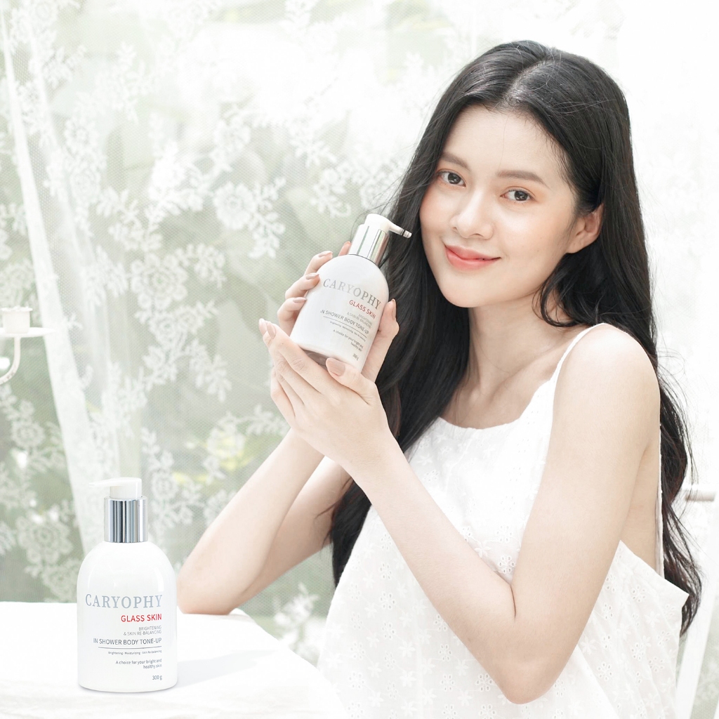 Ảnh Kem dưỡng trắng da Body Caryophy Glass Skin Hàn Quốc dưỡng trắng dưỡng sáng che khuyết điểm 300gr 2