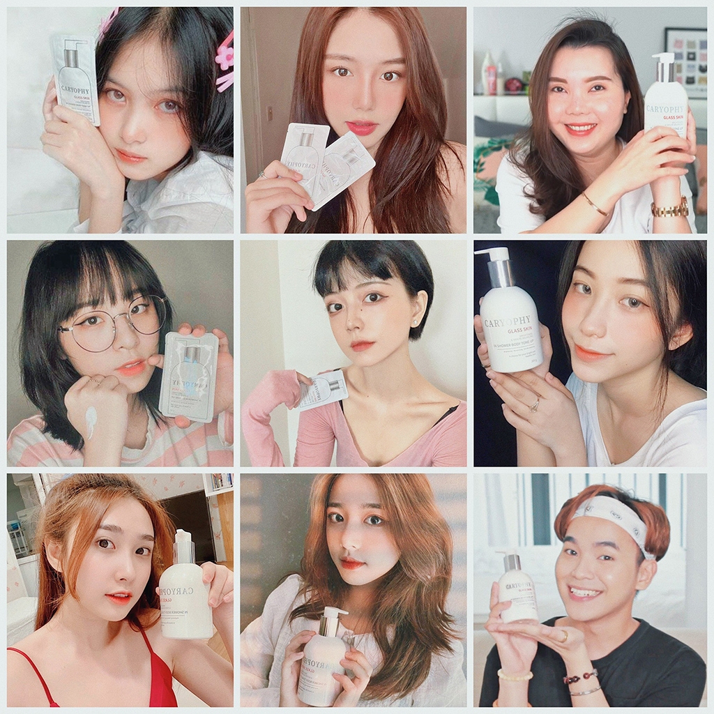 Ảnh Kem dưỡng trắng da Body Caryophy Glass Skin Hàn Quốc dưỡng trắng dưỡng sáng che khuyết điểm 300gr 3