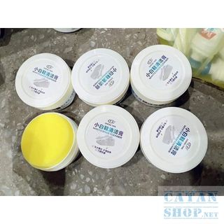 Sáp vệ sinh giày đa năng không cần rửa nước hộp 250gr kèm mút tiện dụng GD687-SapDGiay