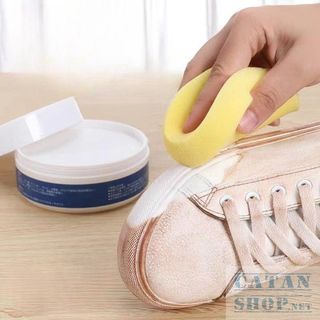 Sáp vệ sinh giày đa năng không cần rửa nước hộp 250gr kèm mút tiện dụng GD687-SapDGiay