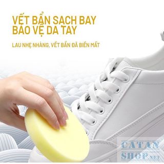 Sáp vệ sinh giày đa năng không cần rửa nước hộp 250gr kèm mút tiện dụng GD687-SapDGiay