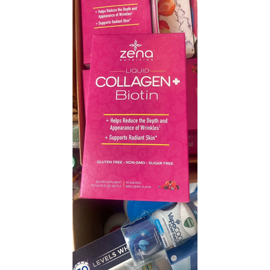 COLLAGEN DẠNG NƯỚC ZENA NUTRITION LIQUID COLLAGEN + BIOTIN, hàng Mỹ