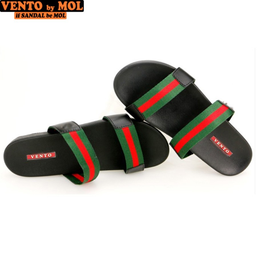 Ảnh Dép nam Vento 2 quai ngang VT4910B màu đen | Vento  VT4910 3