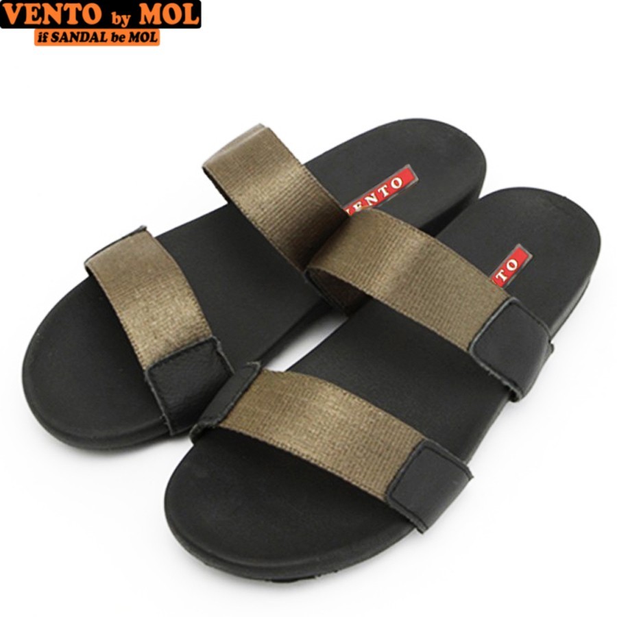 Ảnh Dép nam Vento 2 quai ngang VT4910B màu đen | Vento  VT4910 4