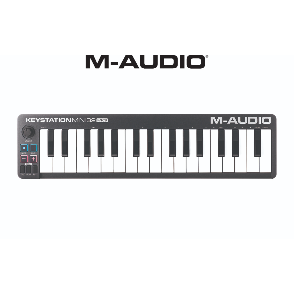 MIDI Keyboard Controller - M-Audio Keystation Mini 32 MK3 (MINI32 ...
