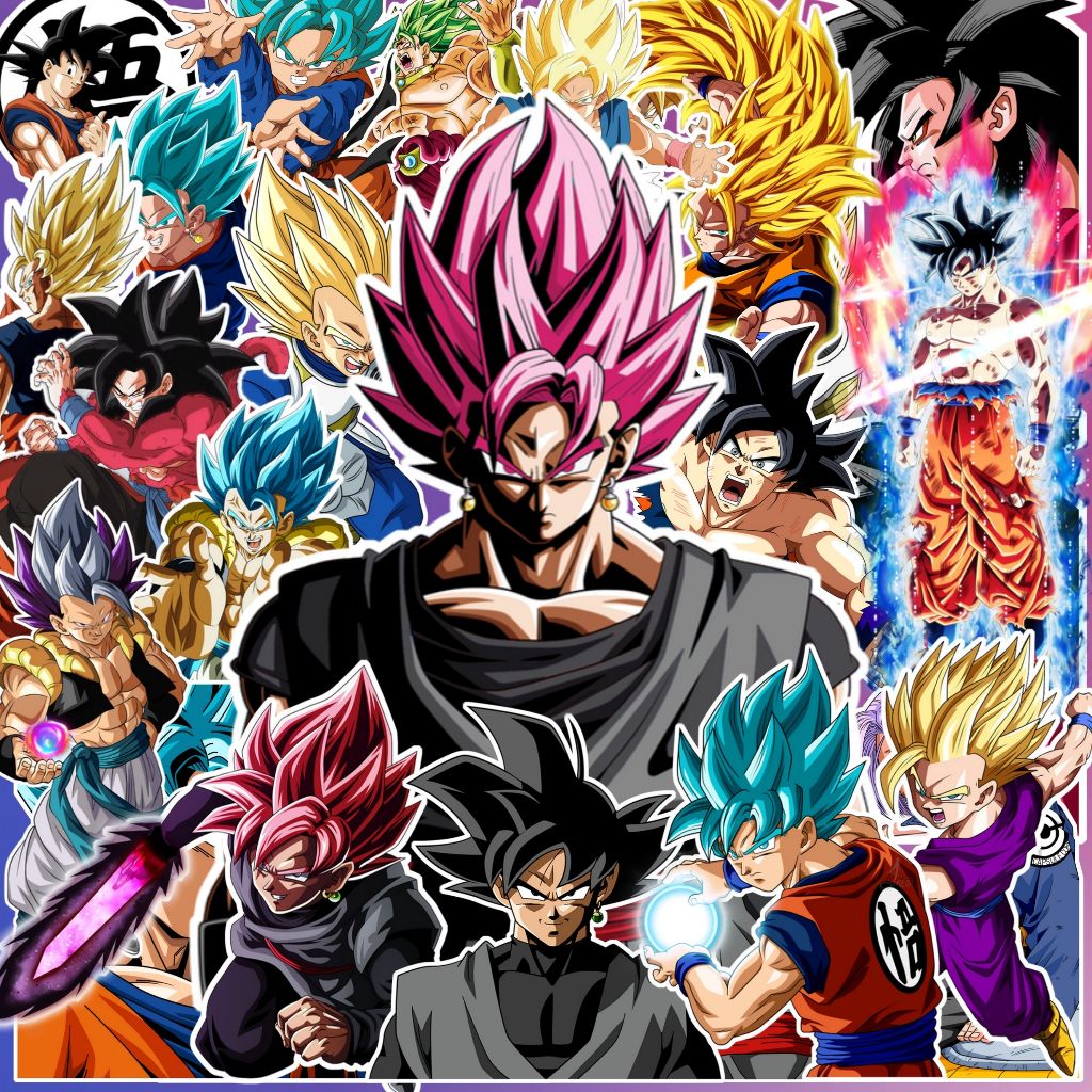 [Set 50 Cái] Sticker anime Dragon Ball, sticker dragon ball, sticker ...