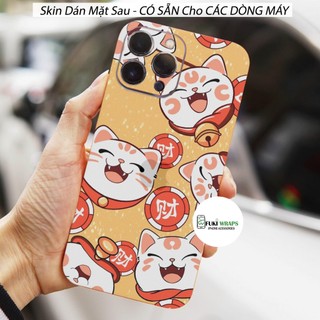 Tấm dán Skin Mặt Sau Mèo MS023 FULL VIỀN 15 pro max , 14 pro max , 13 pro max , 12 pro max , 11 pro max - FukiShop