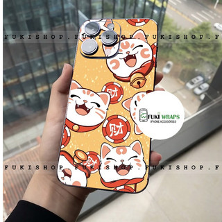 Tấm dán Skin Mặt Sau Mèo MS023 FULL VIỀN 15 pro max , 14 pro max , 13 pro max , 12 pro max , 11 pro max - FukiShop