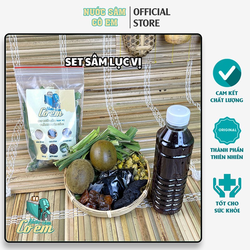 Set nước sâm lục vị thanh nhiệt nước sâm Cô Em – mỗi set nấu 10L nước