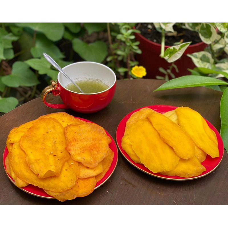 Xoài Sấy dẻo Muối ớt , xoài sấy dẻo - Chua cay mặn ngọt Minh Nhi Healthy