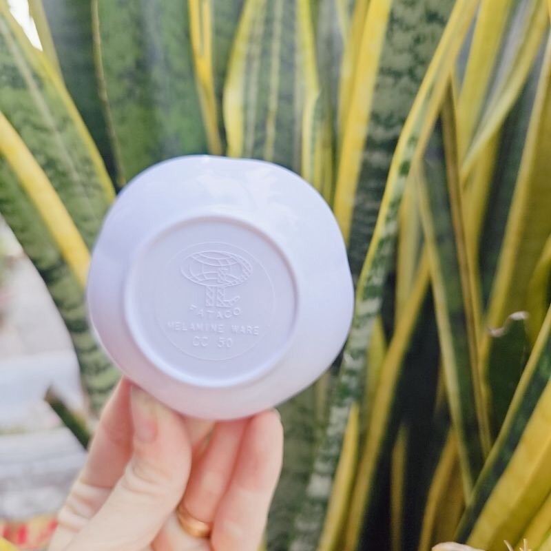 Chén chấm bông màu trắng - đụng nước chấm, muối tiêu chanh, ớt.....Chén chấm hình hoa FATACO CC50