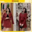 Set Áo Dạ tweed đỏ Hàng 2 Lớp Mix chân váy xòe phong cách sang chảnh Siêu Xinh Kèm