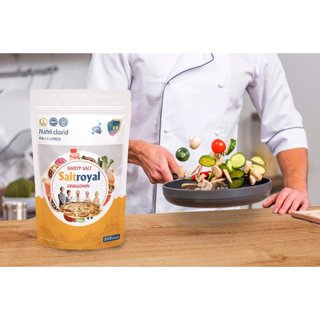 500g Muối ăn kiêng SALTROYAL GINKGOMIN tốt cho huyết áp, tim mạch, người suy thận, bà bầu