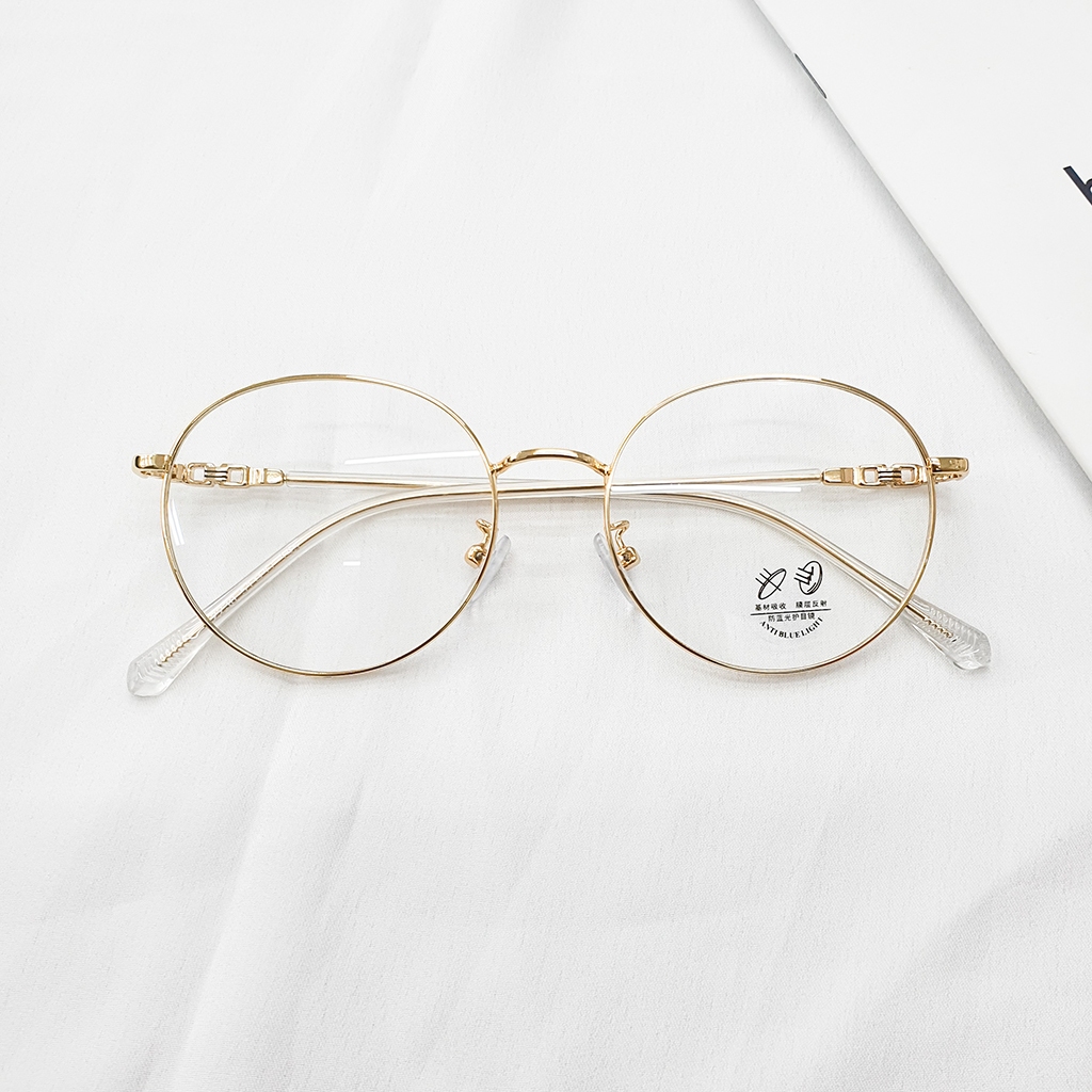 Ảnh Gọng kính cận nam nữ LANI tròn vintage kim loại thanh mảnh Lani 2230 lắp mắt cận có độ theo yêu cầu 3