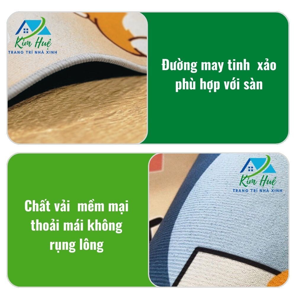 Thảm lau chân bali 100 mẫu thiết kế độc quyền 2026 thảm chùi chân hình thú capybara, gấu dâu 40x60cm Kim Huệ X01