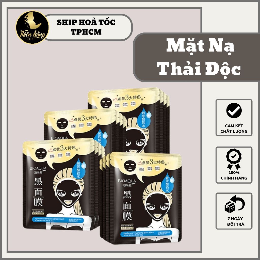 [1 Miếng] Mặt Nạ Thải Độc Than Tre - Mask Thải Độc Hoạt Tính Bioaqua ...