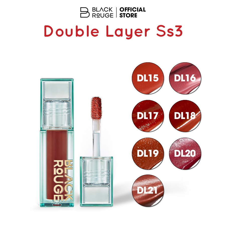 Ảnh Son Kem Black Rouge Double Layer Over Velvet Ver 3 - Jewelry 33.8g 2