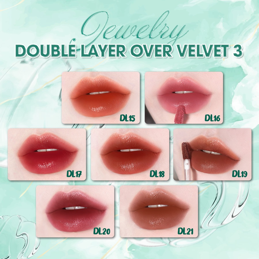 Ảnh Son Kem Black Rouge Double Layer Over Velvet Ver 3 - Jewelry 33.8g 3