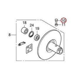 Bộ chốt Pully pulli SH Air Blade Ab click Vario Lead 110 125 sh mode pcx ( 6 cái/ bộ )