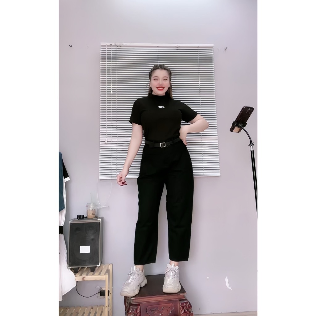 Áo Thun Babytea Tay Ngắn Bigsize Nữ Vải Gân Tăm Co Giãn Lên Phom Tôn Dáng Phong Cách Trẻ Trung Năng Động  G234