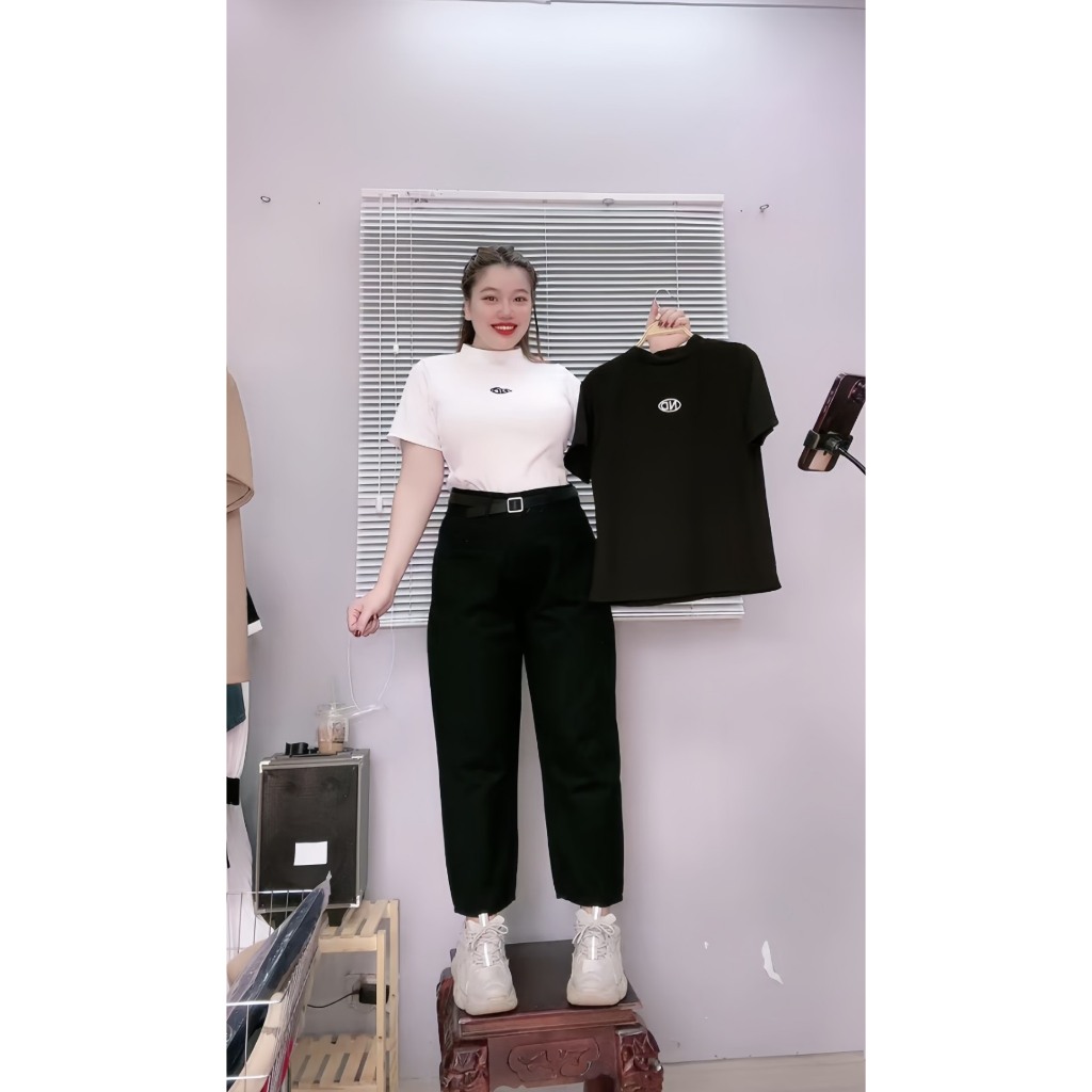 Áo Thun Babytea Tay Ngắn Bigsize Nữ Vải Gân Tăm Co Giãn Lên Phom Tôn Dáng Phong Cách Trẻ Trung Năng Động  G234