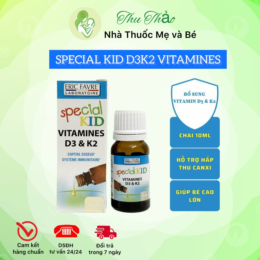 [Chính Hãng ]Siro Special Kid D3K2 Vitamins Bổ Sung Vitamin D3 Vitamin