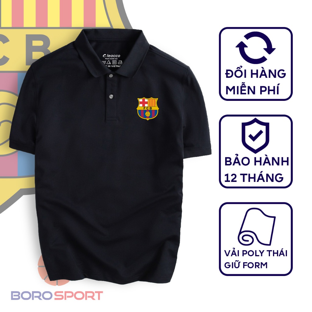 Ảnh Áo Polo Nam Siêu Ưu Đãi Áo Thun Polo Cổ Bẻ Chất Liệu Vải Poly Thái Giữ Form Dáng Cleacco Barcelona Boro Sport 1