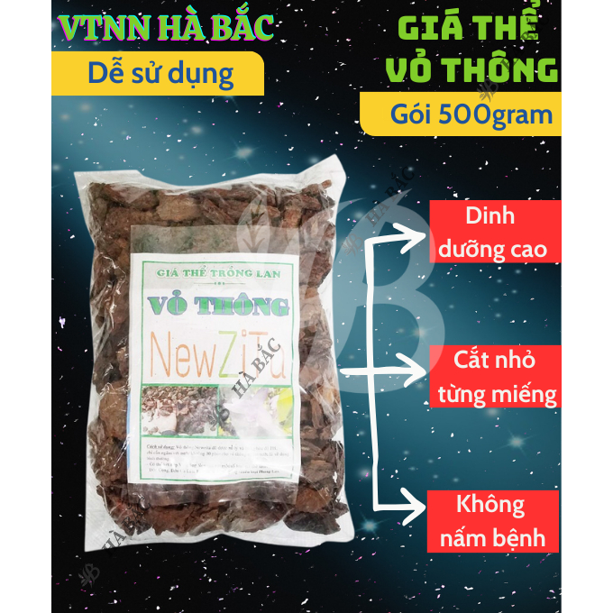 Giá Thể Trồng Lan - Vỏ Thông NewZita (4 SIZE) -  Chuyên dùng cho hoa lan, Có thể kết hợp với Dớn cọng, dớn cù lần, rêu r