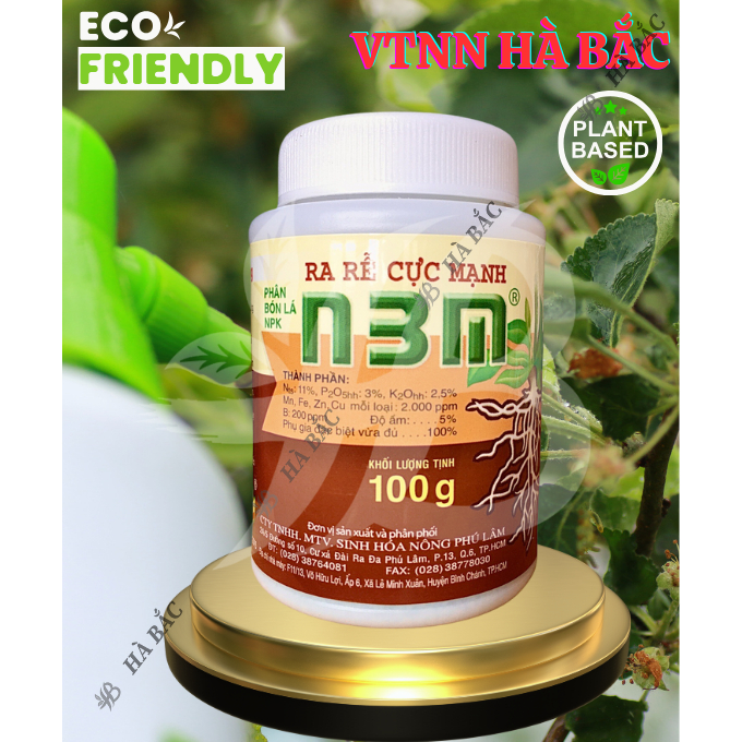 Phân Bón Lá Kích Ra Rễ Cực Mạnh N3M Nông Phú Lâm (100/500gr) - Chuyên Giâm Cành, Chiết Cành, Kích Thích Phát Triển Rễ,..