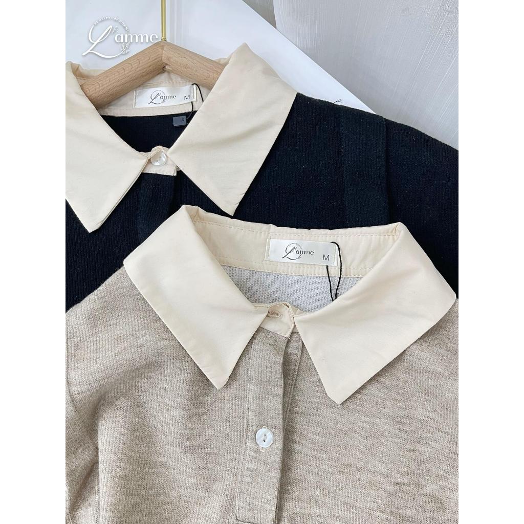 Ảnh Bộ đồ bầu thu đông, set mặc nhà WEI chất thun tăm mềm, thoải mái, phù hợp đi chơi, dạo phố BY L'AMME 3