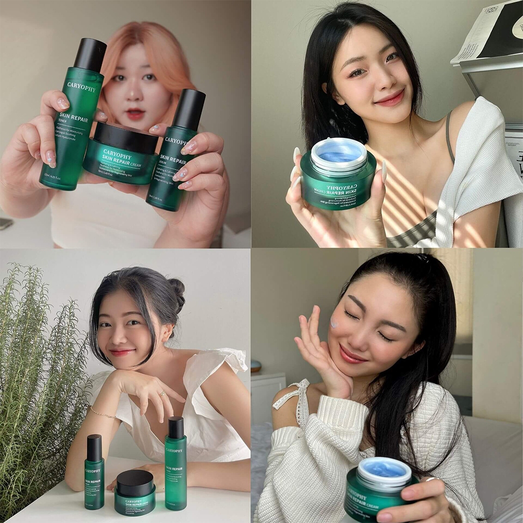 Ảnh Kem dưỡng phục hồi da Caryophy Skin Repair Cream Hàn Quốc dưỡng ẩm phục hồi da mỏng yếu 50ml 3