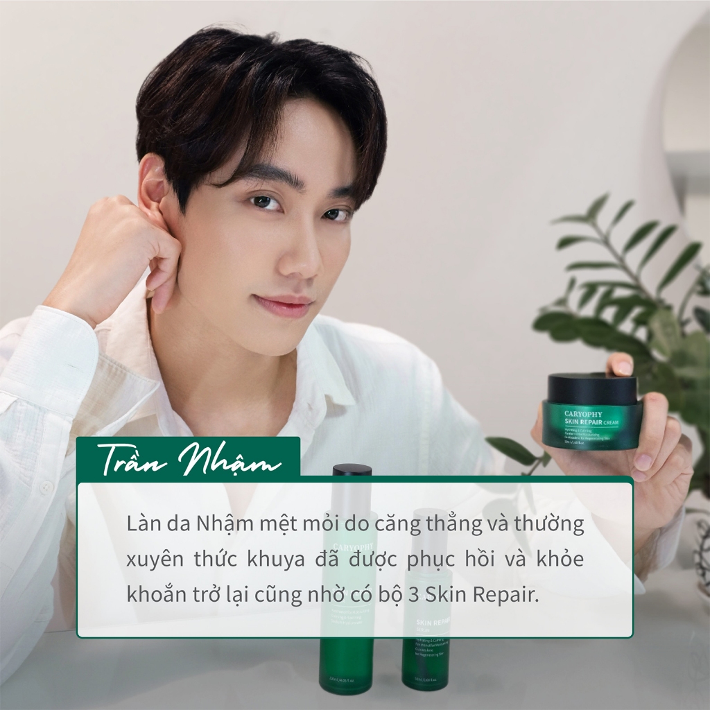 Ảnh Kem dưỡng phục hồi da Caryophy Skin Repair Cream Hàn Quốc dưỡng ẩm phục hồi da mỏng yếu 50ml 4