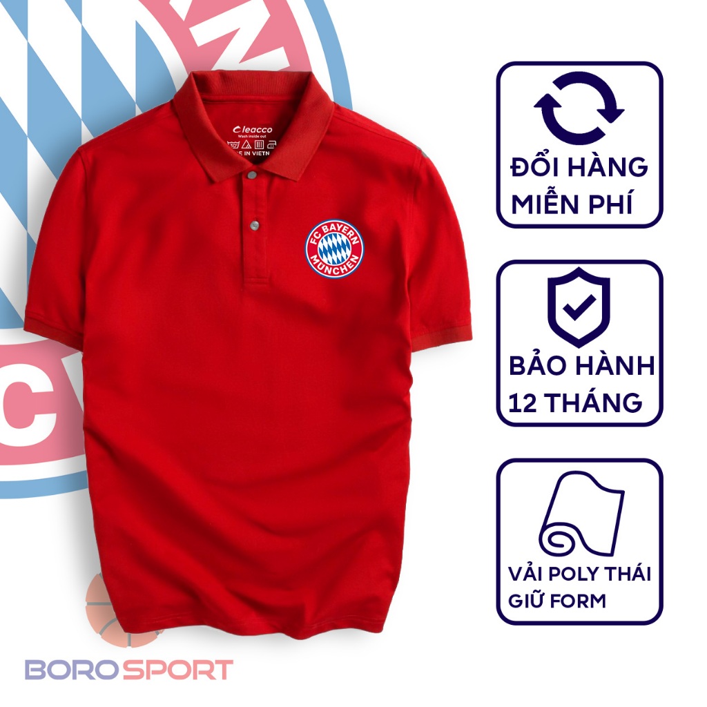 Ảnh Áo Polo Boro Sport Chất Liệu Vải Poly Thái Giữ Form Thiết Kế Thời Trang Năng Động Bayern Munich 1