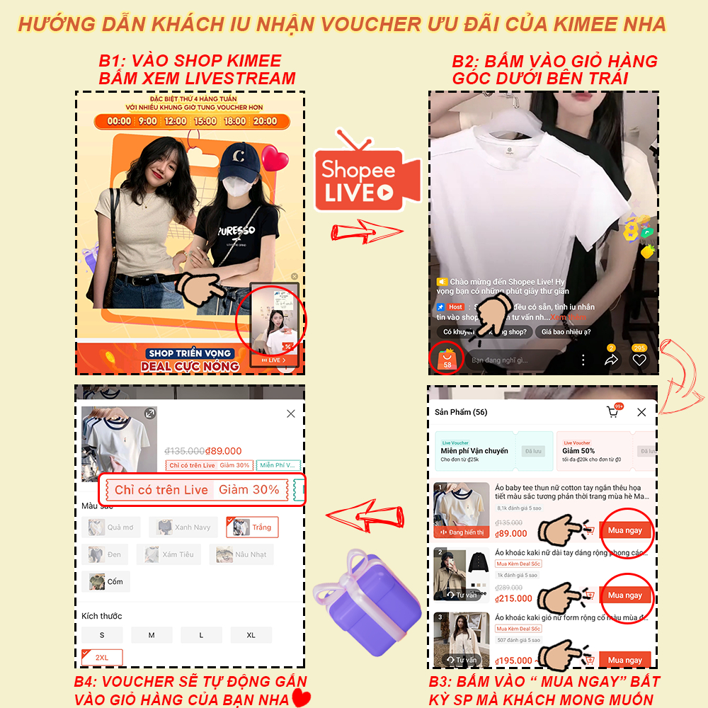 Áo baby tee thun nữ cotton dài tay cổ tròn trơn mỏng vừa vặn màu trắng phong cách mới mùa hè Kimee MA044D