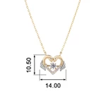 Dây Chuyền Vàng Tây DCMAMD681 Huy Thanh Jewelry — ảnh 5