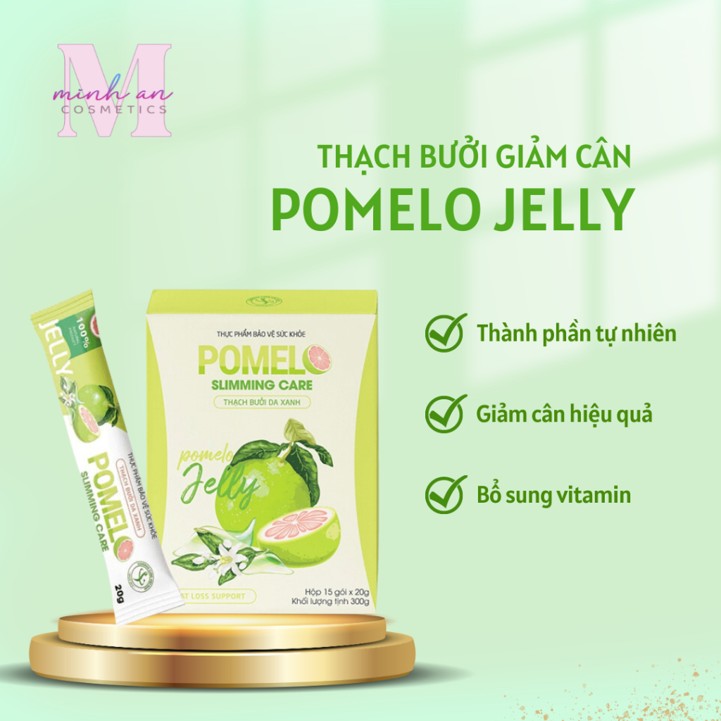 Thạch bưởi giảm cân Pomelo Slimming Care hộp 15 gói hỗ trợ giảm béo