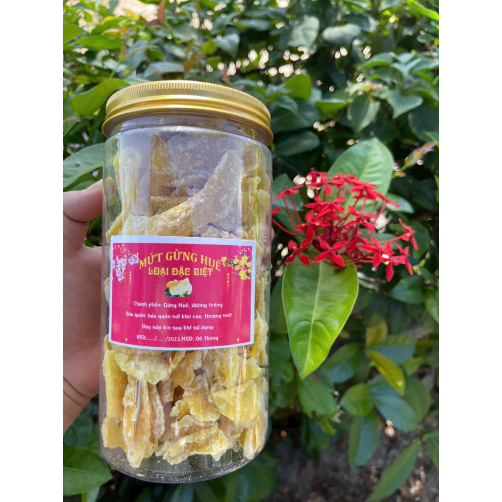 [HỦ PET 500G] MỨT GỪNG HUẾ - THƠM NGON CAY NỒNG CHUẨN VỊ HUẾ