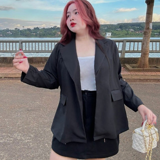 Áo Khoác Blazer Bigsize Nữ Tay Dài Thời Trang Bigsize,Áo Vest Nữ Màu Đen Nâu Tây Phong Cách Hàn Quốc Dễ Mặc  VET6