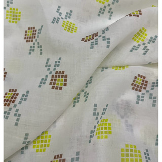 Vải Linen Sợi Tơ In Hoạ Tiết Mềm Mướt Đanh Rũ Mỏng Nhẹ Khổ 1m45