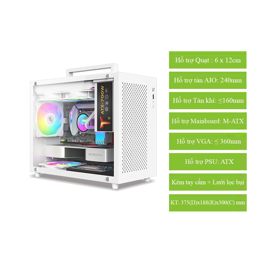 Vỏ Case máy tính Mini METALFISH S9 (MAXT/ITX) | Shopee Việt Nam