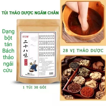 Túi 30 gói Thảo Dược Ngâm Chân dạng túi lọc bột tán 32 vị / 28 loại dược liệu đông y giúp bạn thư giãn