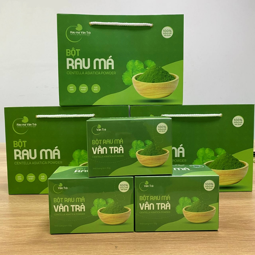 Bột rau má nguyên chất sấy lạnh Vân Trà 50g (20 gói x 2.5g) | Shopee ...