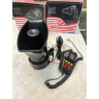 Còi hú police, kèn cảnh báo, báo động,7 nút, lắp xe máy, ô tô, xe tải 12V - 24v