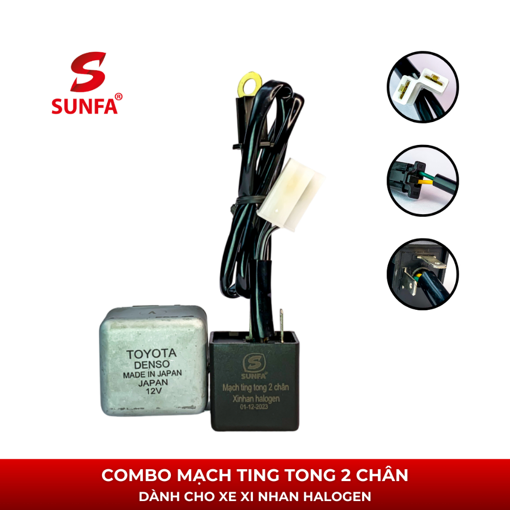 Mạch xi nhan ting tong, xi nhan kêu phù hợp cho dòng xe halogen, xe led